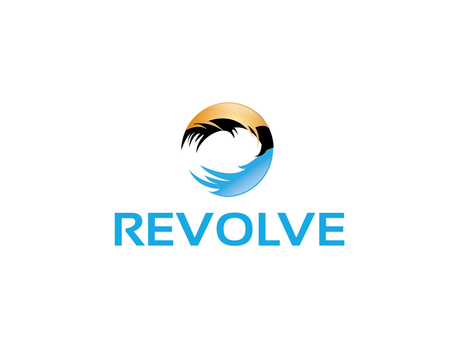 Revolve Logo – Abstract Circular Wave
